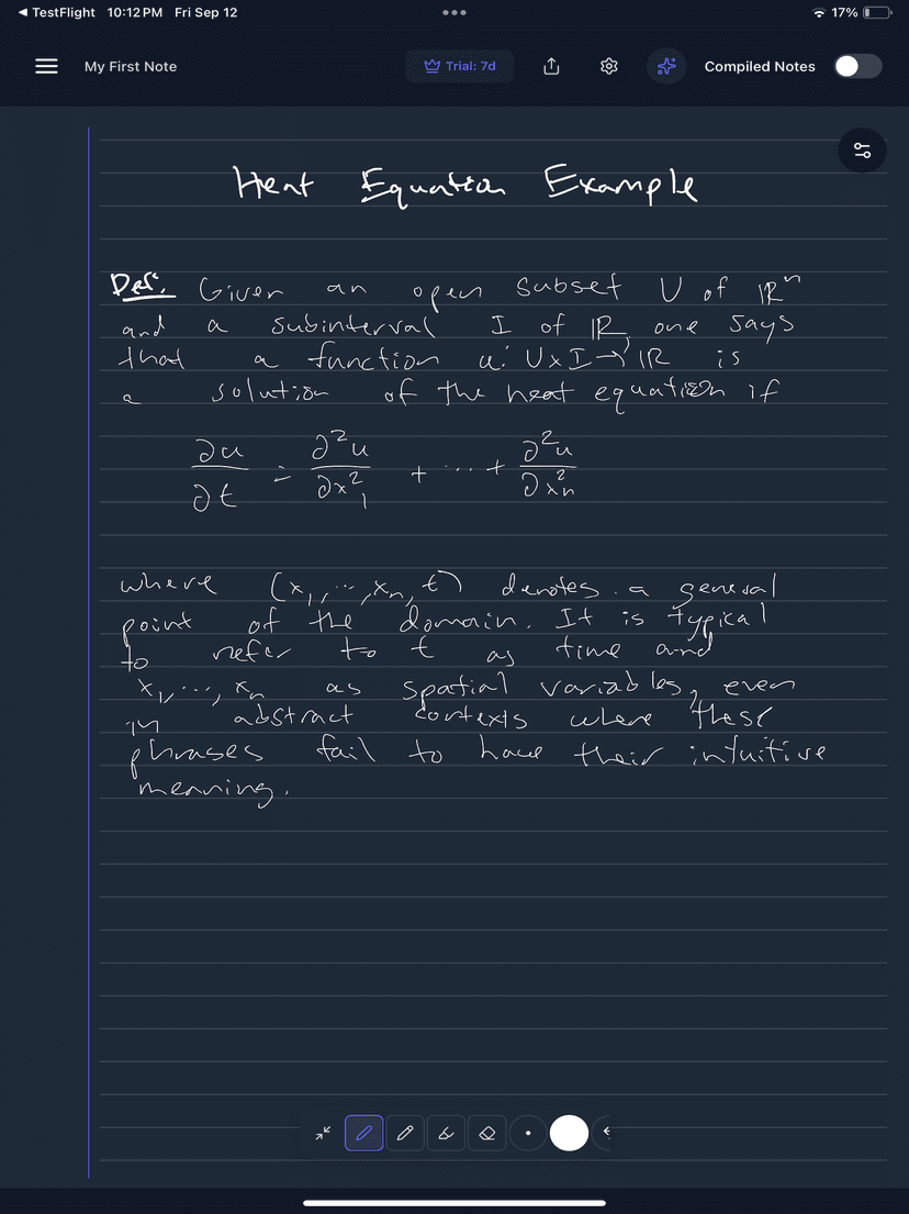 Dark mode with lined background