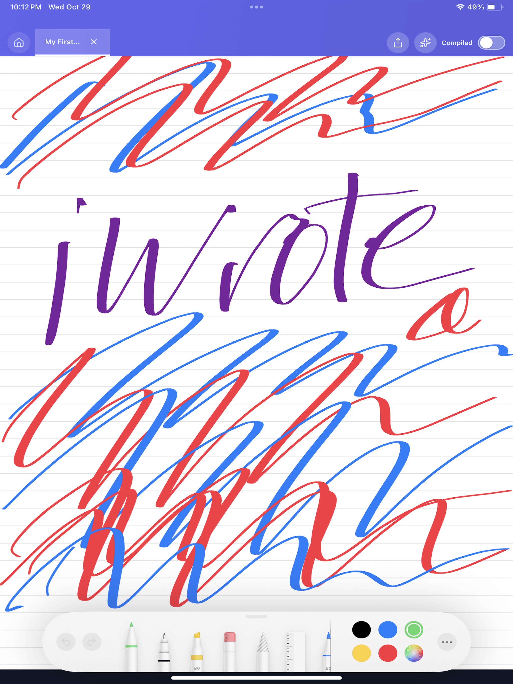 Natural Drawing on Canvas