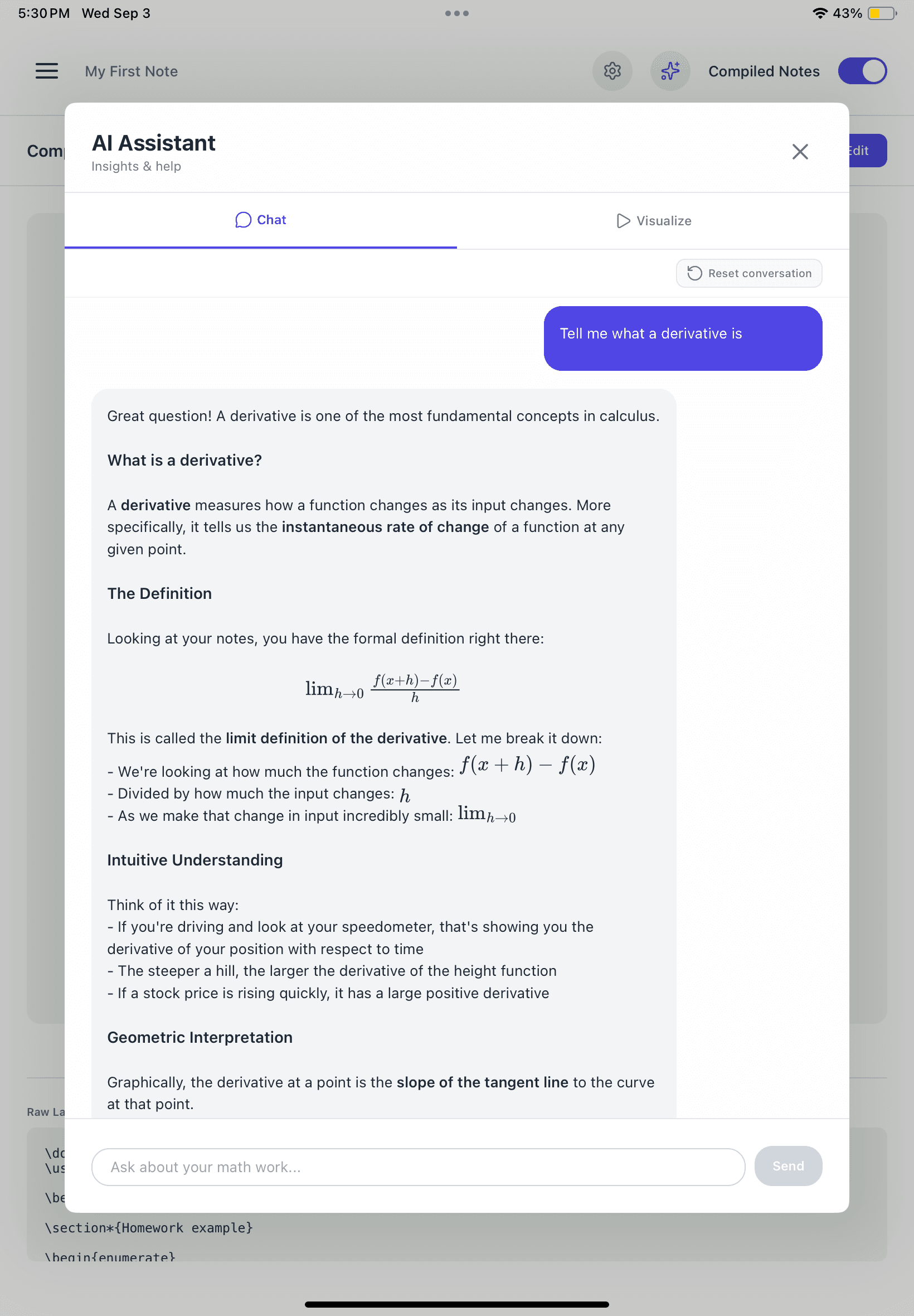 AI Chat Interface